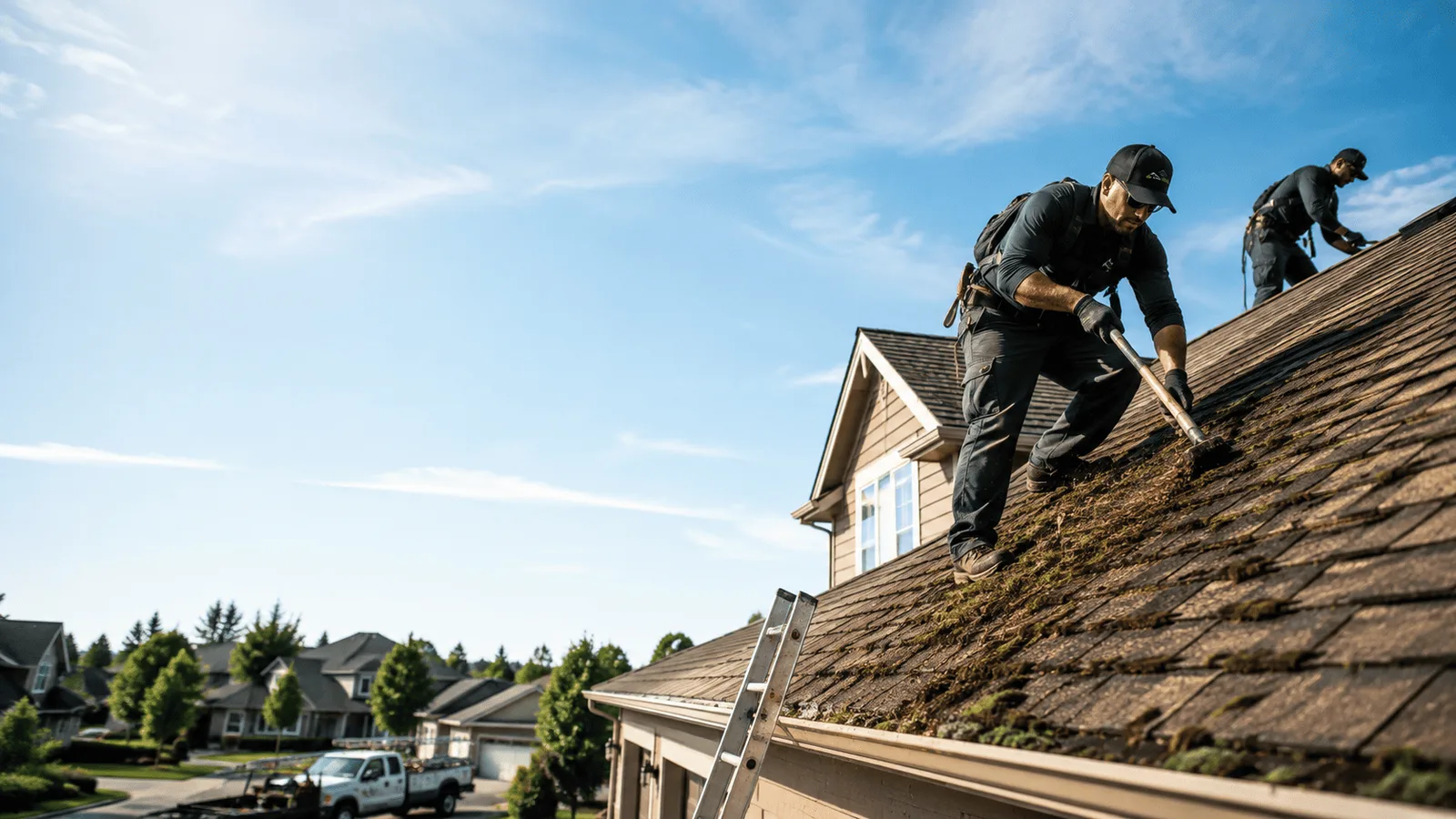 Roof Moss Removal in Villas, NJ near me